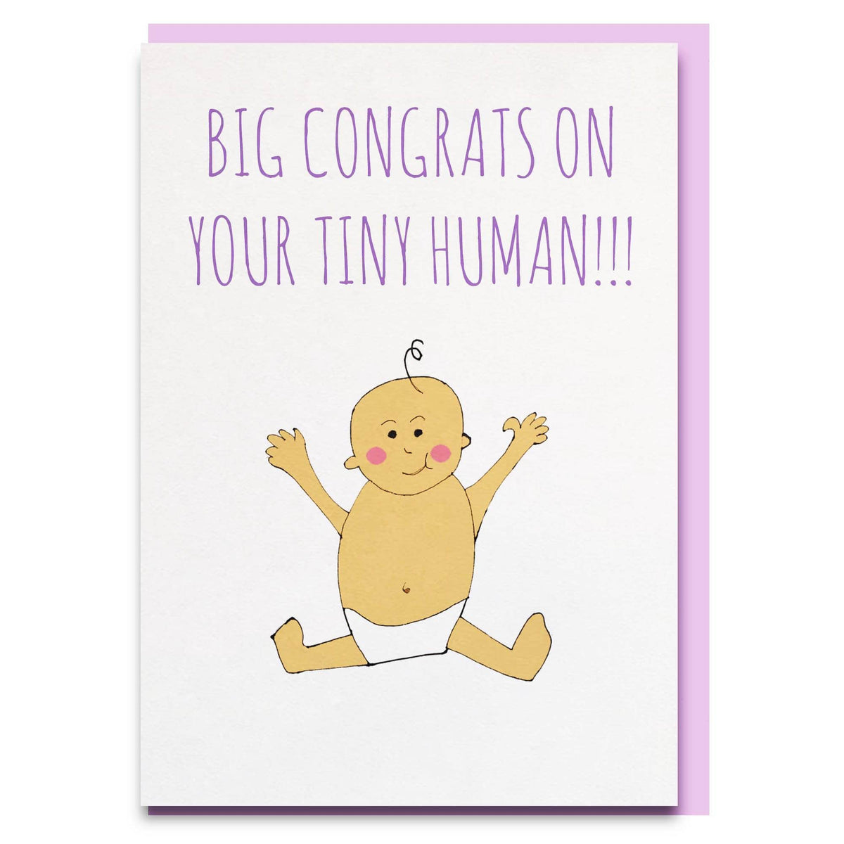 Congrats on Your Tiny Human PRINTABLE Card, 5x7, Cardstock