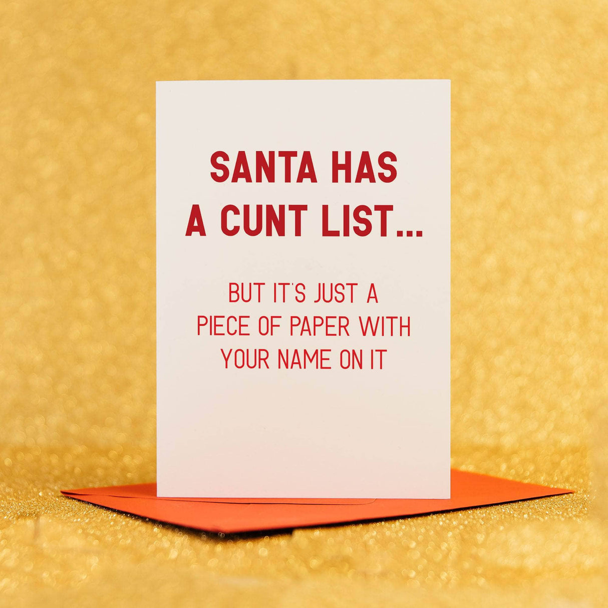 Santa has a cunt list