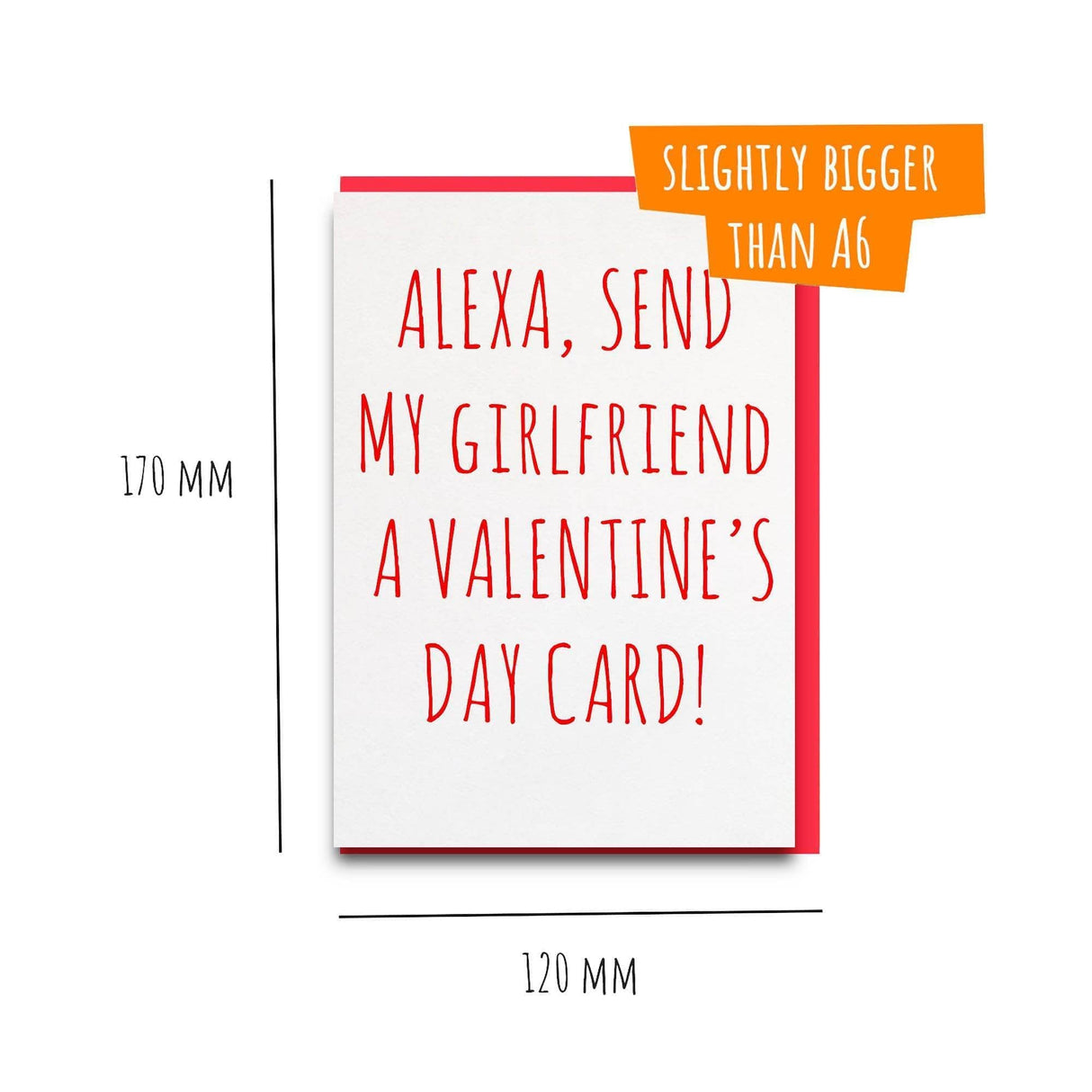 funny alexa girlfriend valentines day card