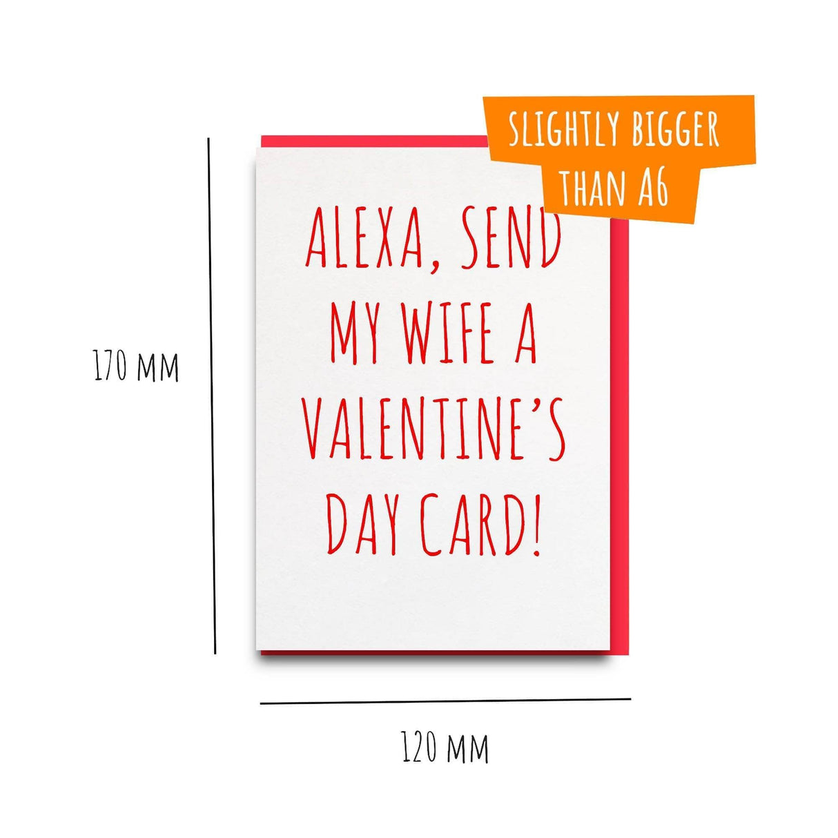 Wife Alexa valentines day card funny