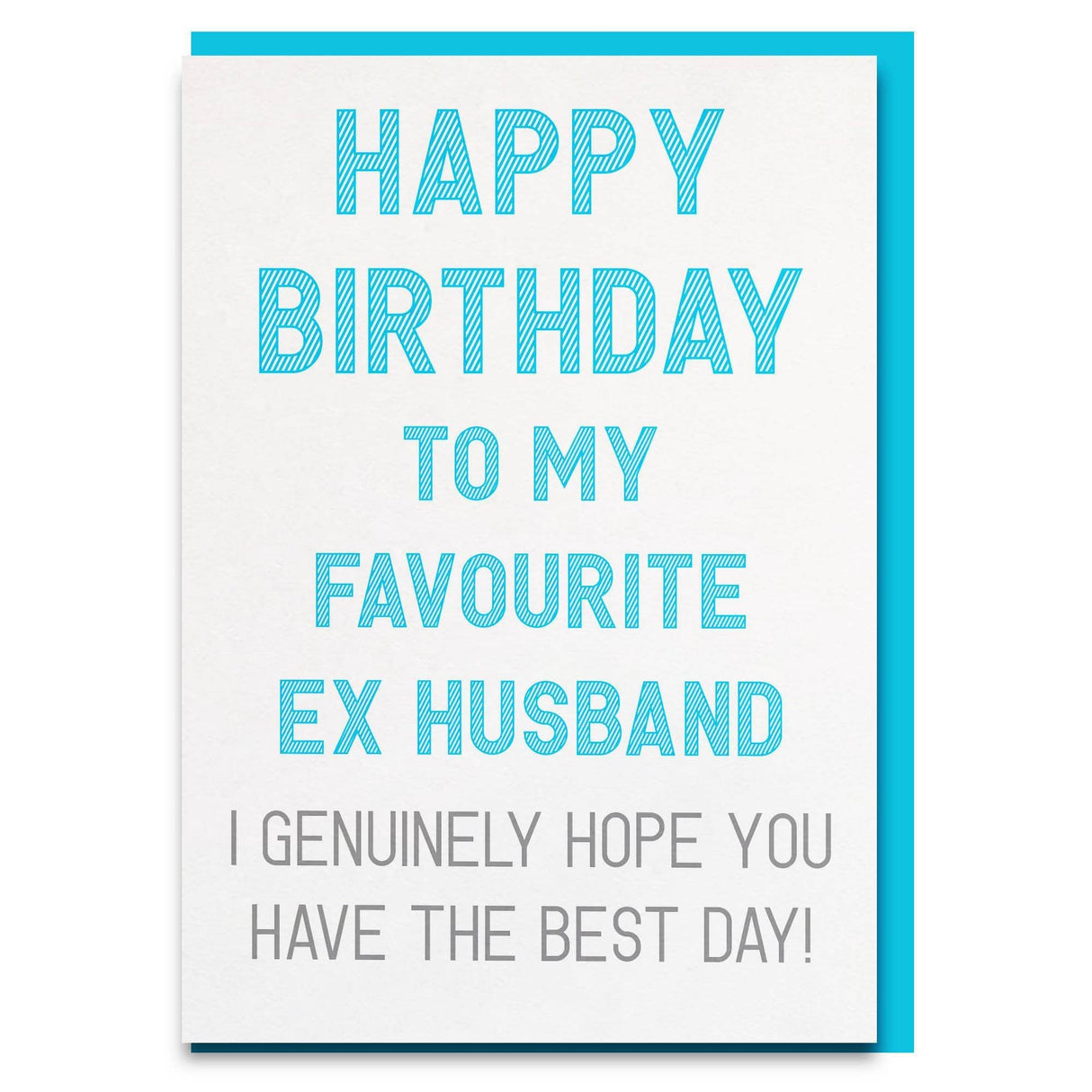 ex husband birthday card