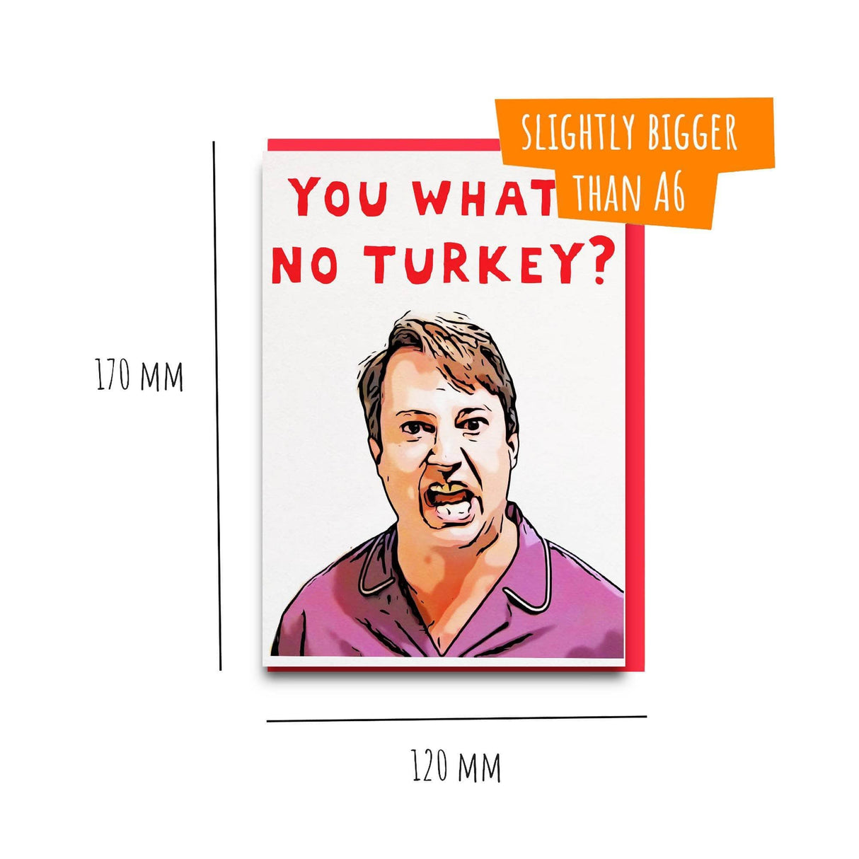 Peep show no turkey card funny