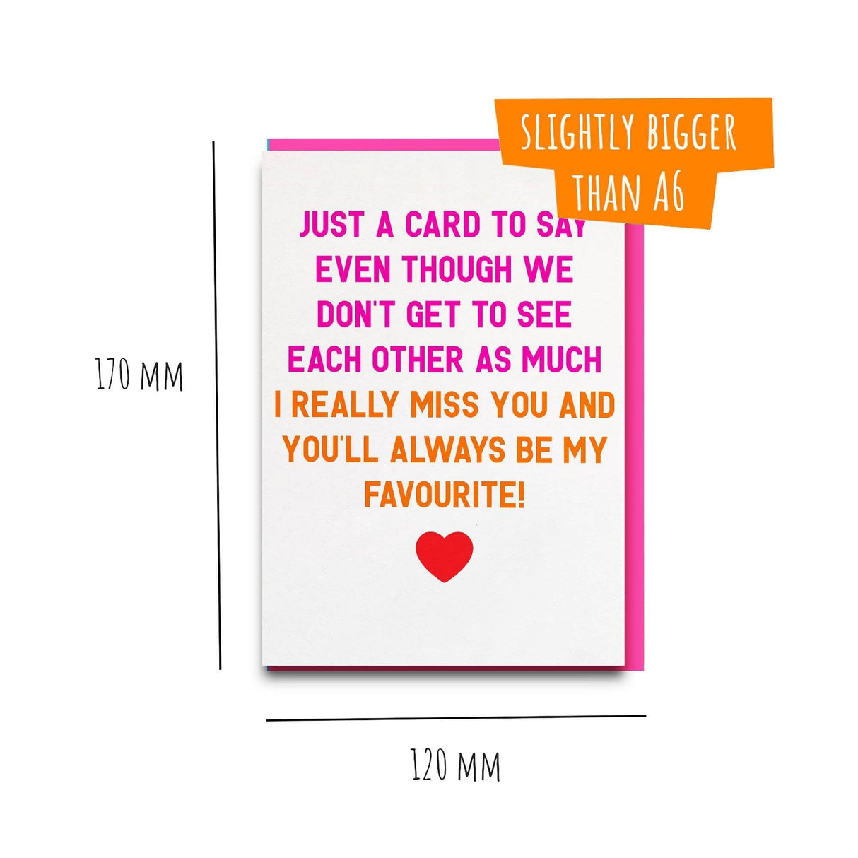 miss you card friend 