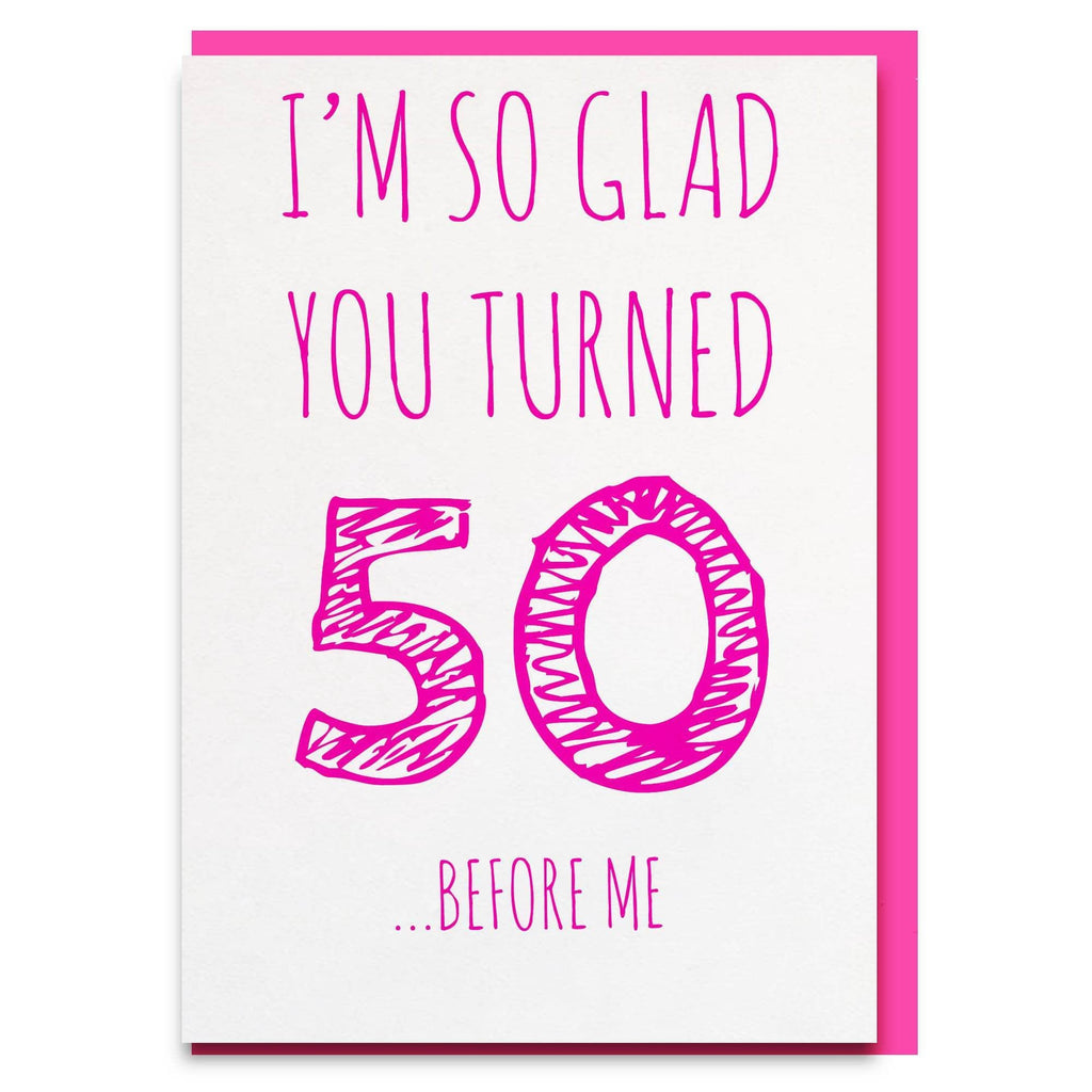 Funny 50th birthday cards – Cheeky Zebra