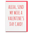 Funny valentines day card wife 