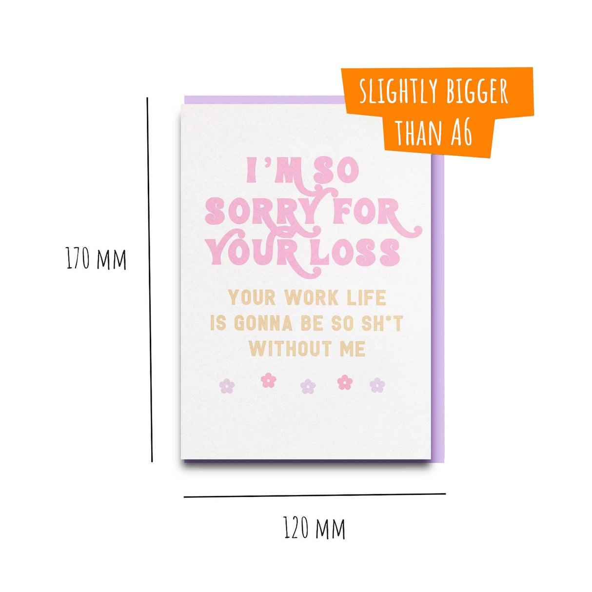 funny sorry im leaving card 