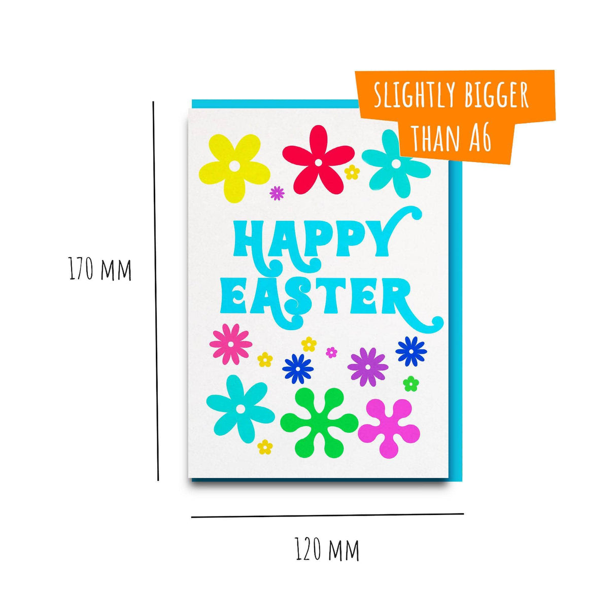 floral happy easter card