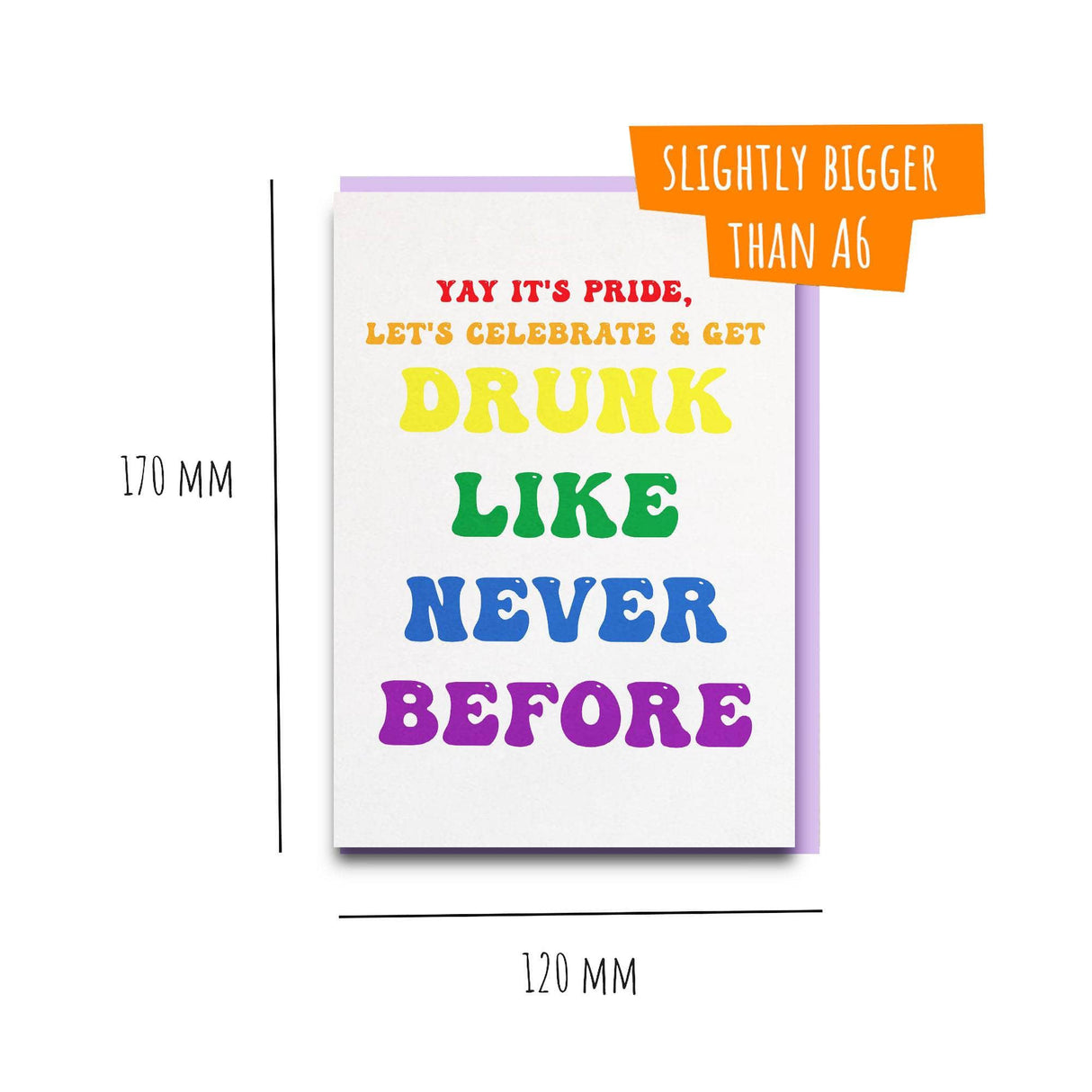 Sweet and funny pride card.