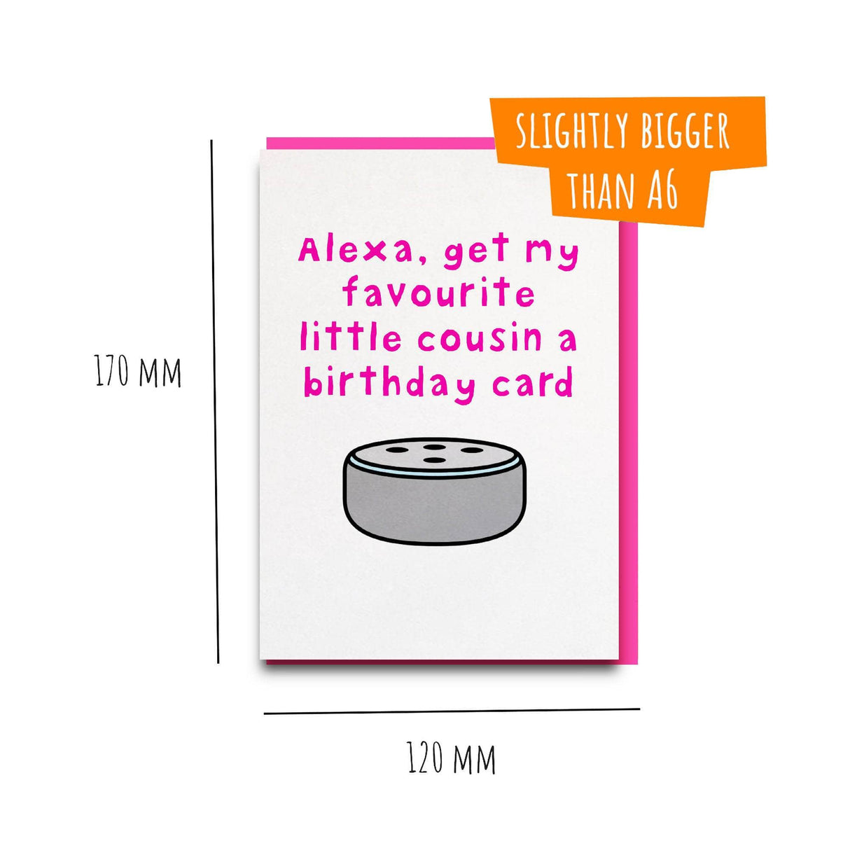 Funny and sweet little cousin birthday card!