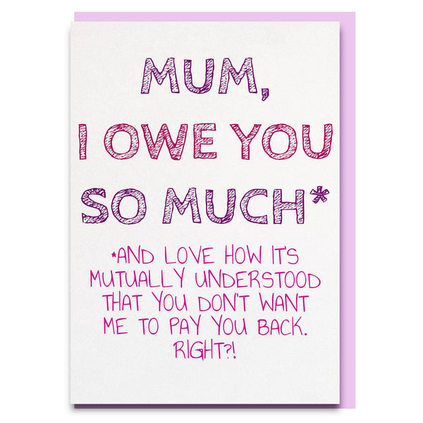 Funny Mother's day card – Cheeky Zebra