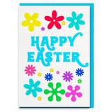 floral happy easter card