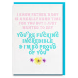 Thinking of you card for friend or loved dealing with loss this Father's Day. 