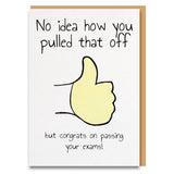 Funny and sweet congratulations passed exam card