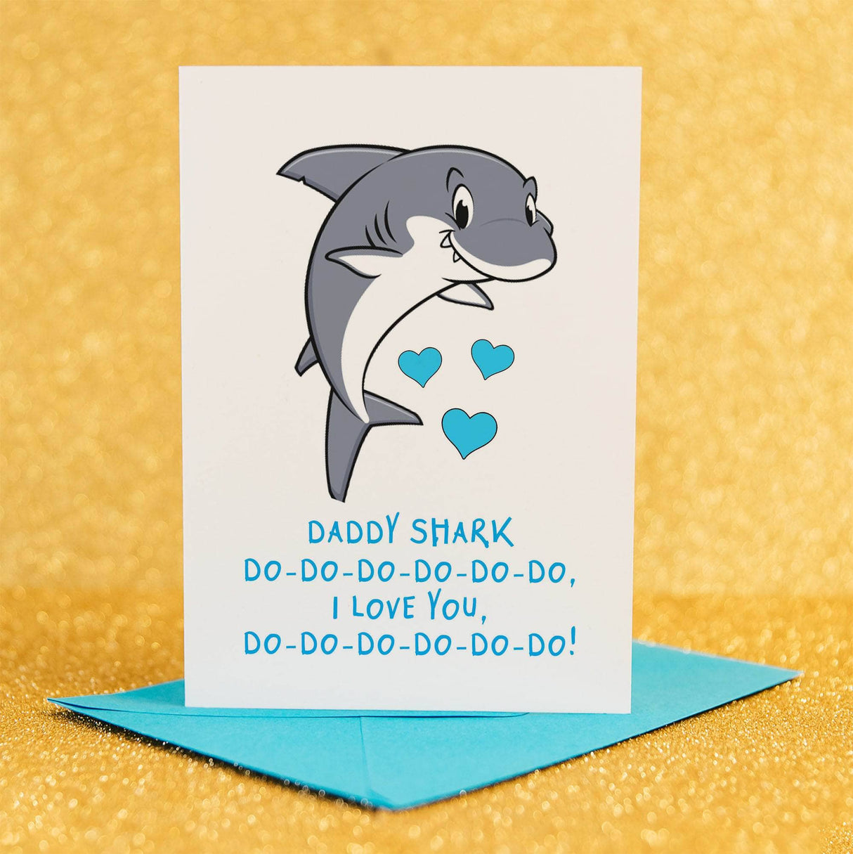 baby shark fathers day card