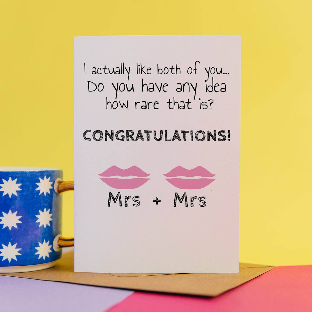 Gay wedding card – Cheeky Zebra