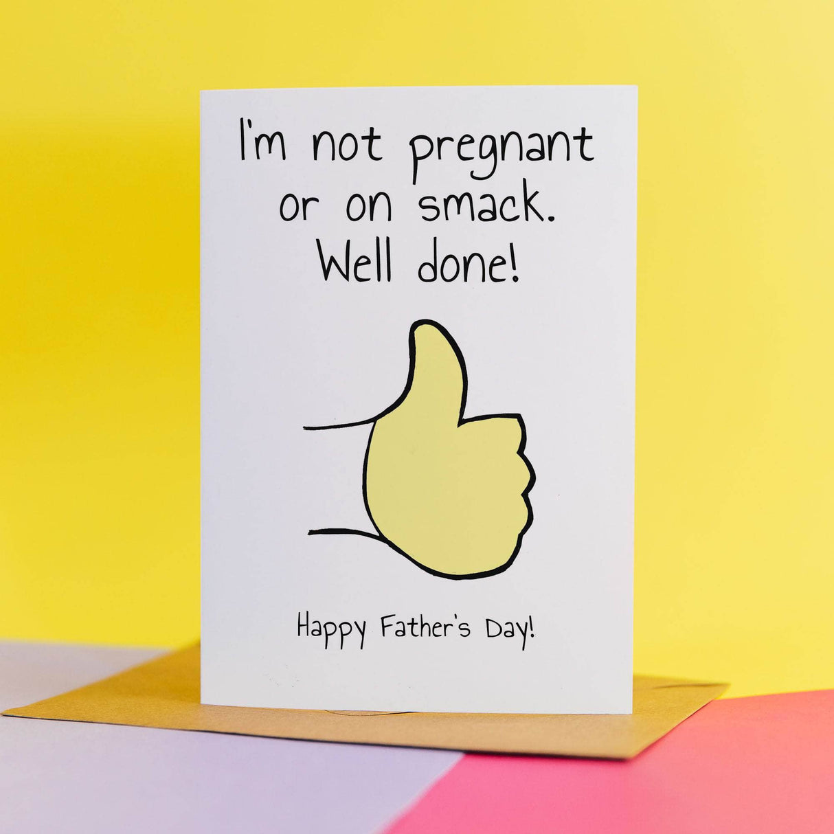 rude father's day card