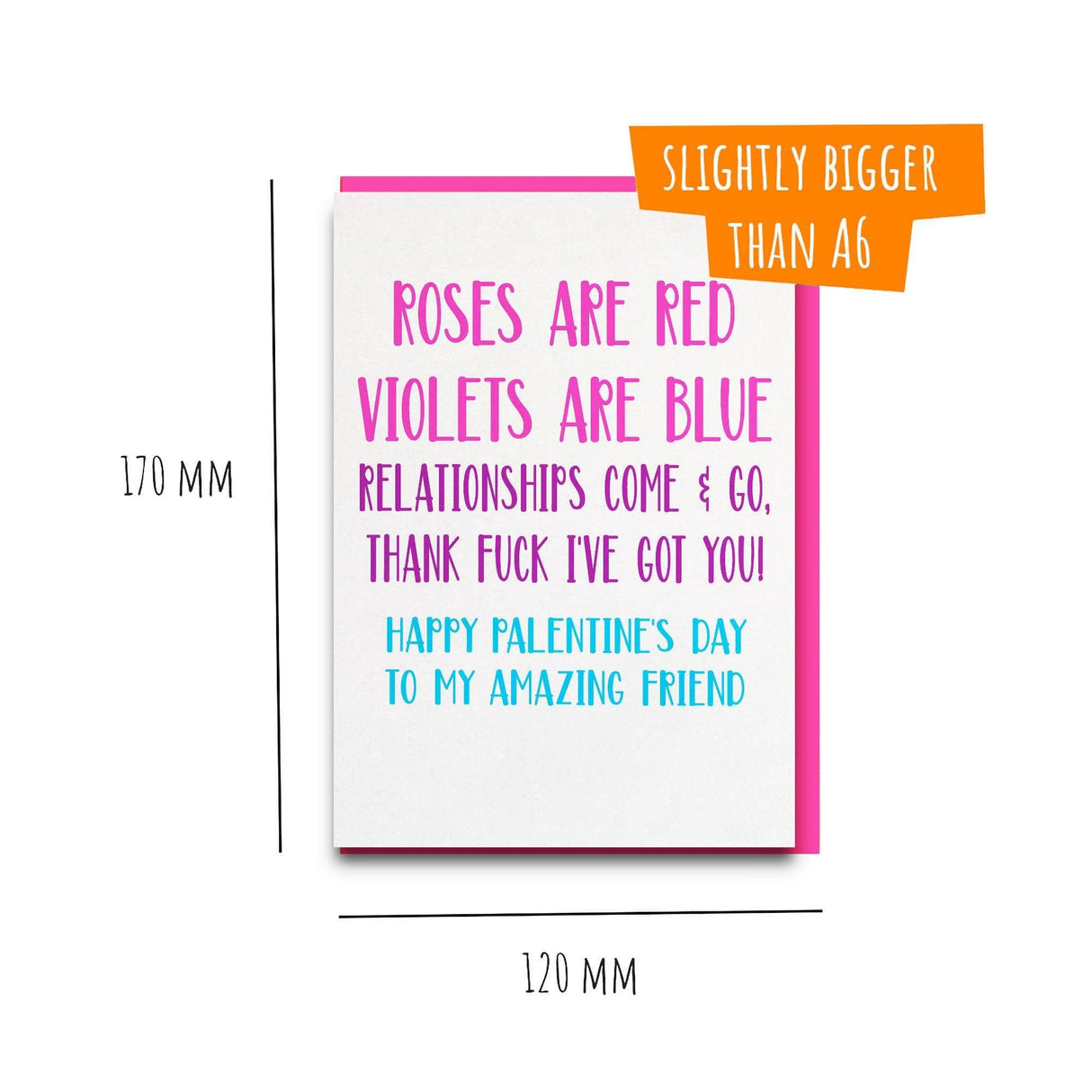 funny valentiens day card for friend