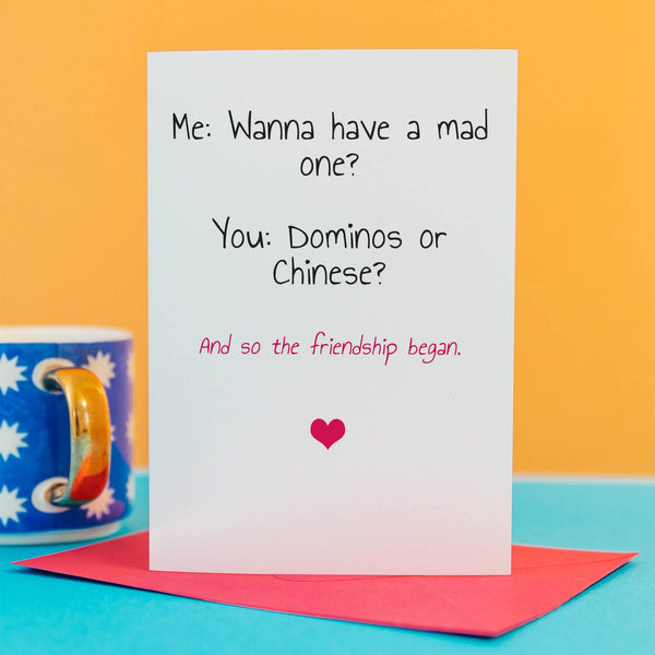 Funny best friend card – Cheeky Zebra