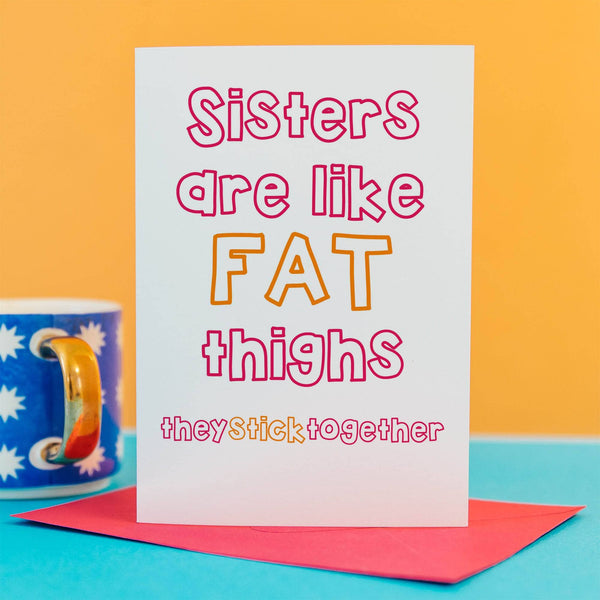 Sister birthday card – Cheeky Zebra