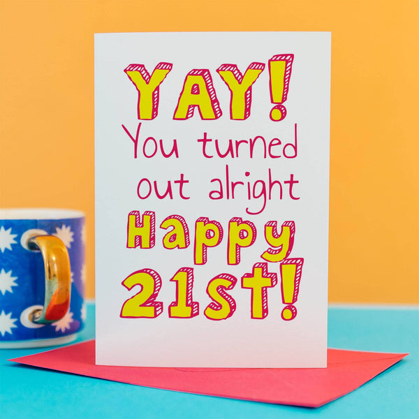 Funny 21st Birthday Cards for Her – Cheeky Zebra